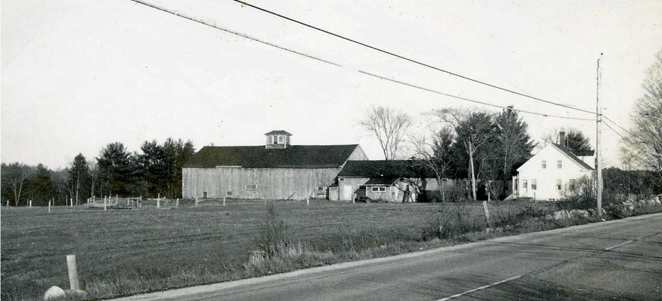 Northside of the farm buildings in 1971