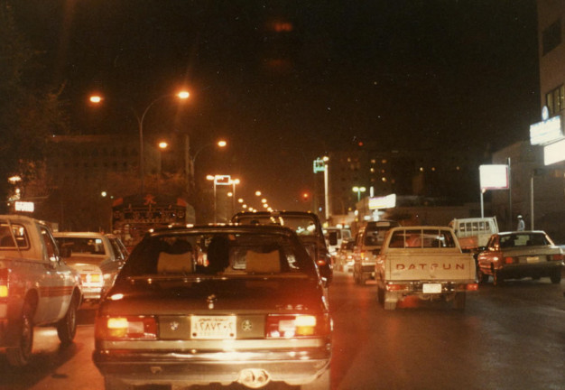 Night time traffic in Riyadh