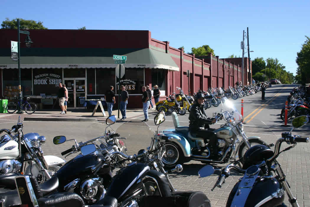 Bikers at the Bookstore