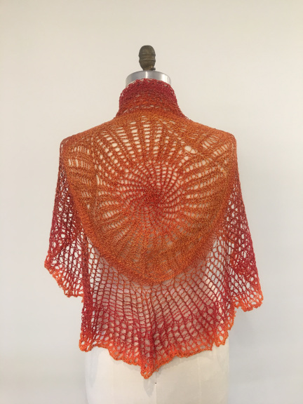 sock yarn shawl