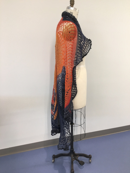 sock yarn shawl