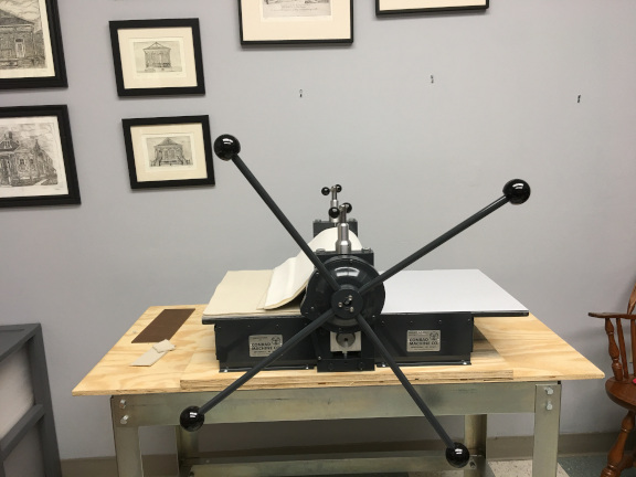 Conrad Etching press