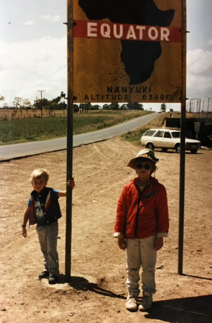 at the equator