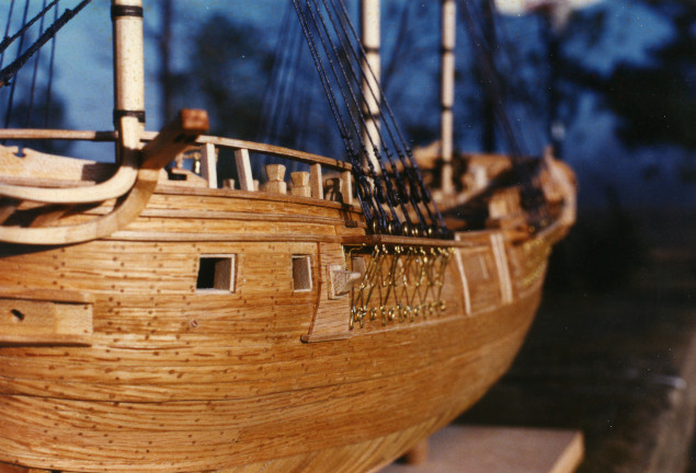 bowsprit and foremast 
shrouds and stays