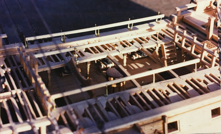 Interior framing of gun deck