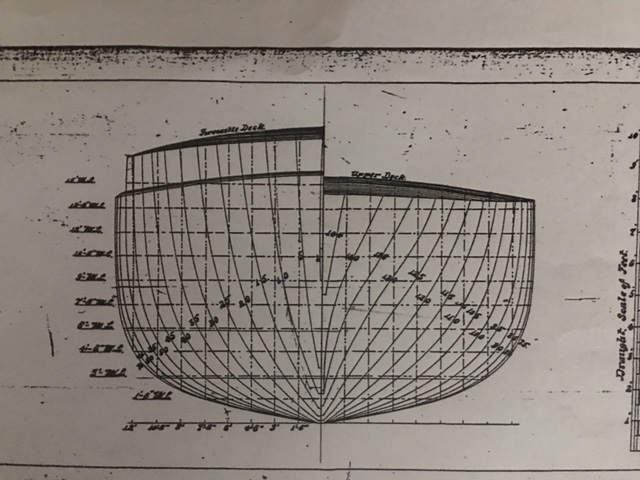 hull stations from the plan