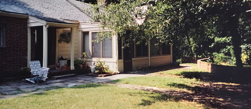 rear of the house